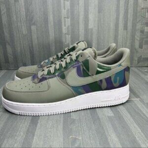 Nike AF1 Men Size 12.5 Camo Green